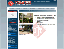 Tablet Screenshot of indiantool.com